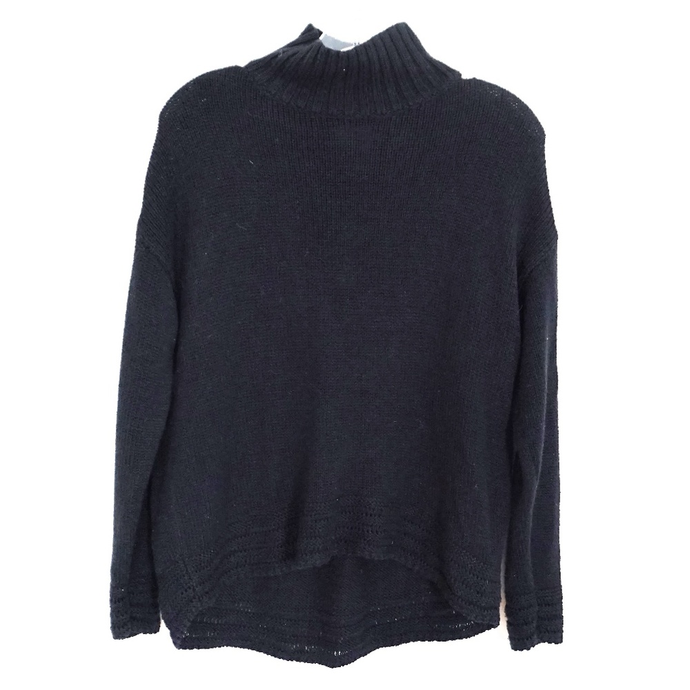 Old Navy Turtleneck Open Knit High Low Sweater | S